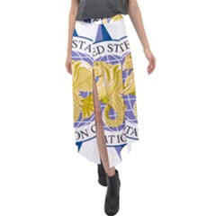 Emblem Of United States Transportation Command Velour Split Maxi Skirt by abbeyz71