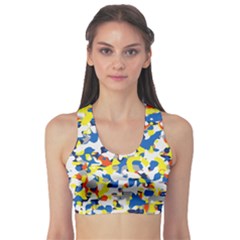 Pop Art Camouflage 2 Sports Bra by impacteesstreetweareight