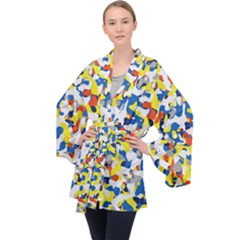 Pop Art Camouflage 2 Velvet Kimono Robe by impacteesstreetweareight