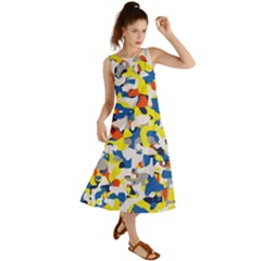 Pop Art Camouflage 2 Summer Maxi Dress