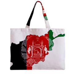 Afghanistan Flag Map Zipper Mini Tote Bag by abbeyz71