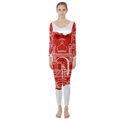 Afghanistan Flag Map Long Sleeve Catsuit by abbeyz71