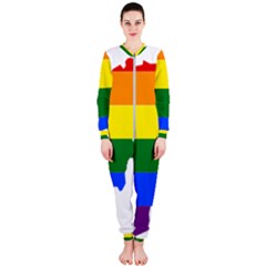 Lgbt Flag Map Of Afghanistan Onepiece Jumpsuit (ladies)  by abbeyz71