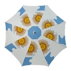 Flag Map Of Argentina & Islas Malvinas Golf Umbrellas