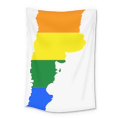 Lgbt Flag Map Of Argentina Small Tapestry by abbeyz71