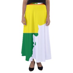 Lgbt Flag Map Of Argentina Flared Maxi Skirt by abbeyz71