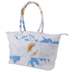 Flag map of Islas Malvinas Canvas Shoulder Bag