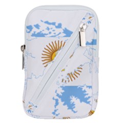 Flag map of Islas Malvinas Belt Pouch Bag (Large)