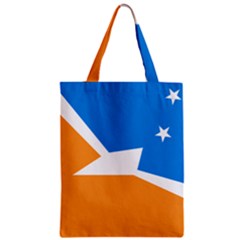 Flag Of Tierra Del Fuego Province, Argentina Zipper Classic Tote Bag by abbeyz71