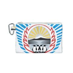 Coat Of Arms Of Tierra Del Fuego Province, Argentina Canvas Cosmetic Bag (small) by abbeyz71