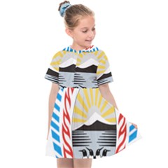 Coat Of Arms Of Tierra Del Fuego Province, Argentina Kids  Sailor Dress by abbeyz71