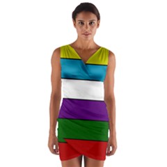 Flag Of Rio Grande, Argentina Wrap Front Bodycon Dress