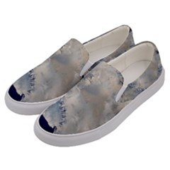 Satellite Image Of Antarctica Men s Canvas Slip Ons by abbeyz71