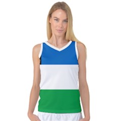 Flag Of Argentine Province Of Río Negro Women s Basketball Tank Top by abbeyz71