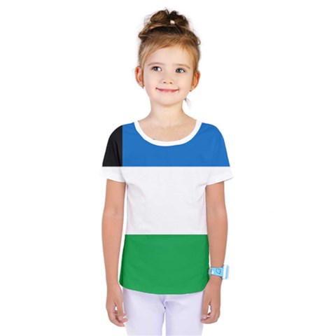 Flag Of Argentine Province Of Río Negro Kids  One Piece Tee by abbeyz71