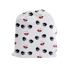 Bianca Del Rio Pattern Drawstring Pouch (xl) by Valentinaart