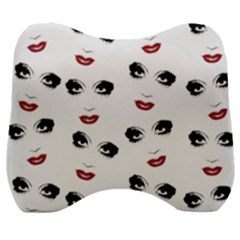 Bianca Del Rio Pattern Velour Head Support Cushion by Valentinaart