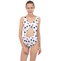 Bianca Del Rio Pattern Center Cut Out Swimsuit by Valentinaart