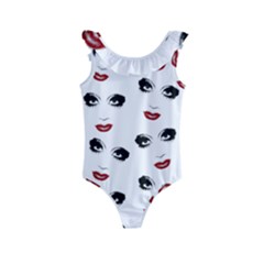 Bianca Del Rio Pattern Kids  Frill Swimsuit by Valentinaart