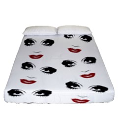 Bianca Del Rio Pattern Fitted Sheet (queen Size) by Valentinaart