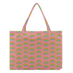 Pride Rainbow Flag Pattern Medium Tote Bag by Valentinaart