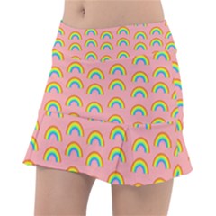 Pride Rainbow Flag Pattern Tennis Skirt by Valentinaart