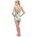 Lady in the pool Cross Front Low Back Swimsuit View2