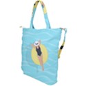 Lady in the pool Shoulder Tote Bag View2