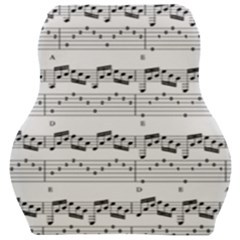 Notes Lines Music Car Seat Velour Cushion 