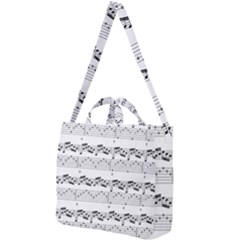 Notes Lines Music Square Shoulder Tote Bag by Mariart