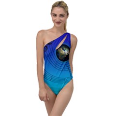 Music Reble Sound Concert To One Side Swimsuit