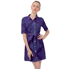 Seamless Continuous Belted Shirt Dress