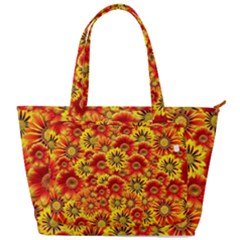 Brilliant Orange And Yellow Daisies Back Pocket Shoulder Bag 