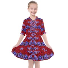 Flowers So Small On A Bed Of Roses Kids  All Frills Chiffon Dress by pepitasart