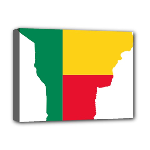 Benin Africa Borders Country Flag Deluxe Canvas 16  X 12  (stretched) 