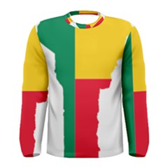 Benin Africa Borders Country Flag Men s Long Sleeve Tee by Sapixe