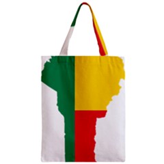 Benin Africa Borders Country Flag Zipper Classic Tote Bag