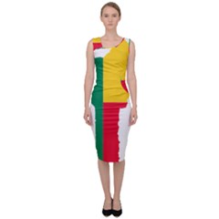 Benin Africa Borders Country Flag Sleeveless Pencil Dress