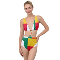 Benin Africa Borders Country Flag Tied Up Two Piece Swimsuit
