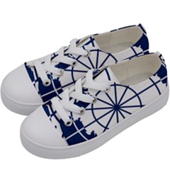 Emblem Of The Antarctic Treaty Kids  Low Top Canvas Sneakers by abbeyz71
