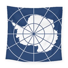 Flag Of The Antarctic Treaty Square Tapestry (large) by abbeyz71