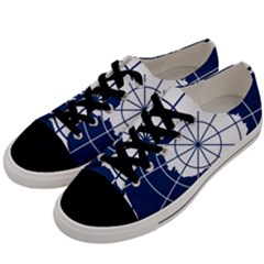 Flag Of The Antarctic Treaty Men s Low Top Canvas Sneakers by abbeyz71