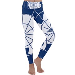 Flag Of The Antarctic Treaty Kids  Lightweight Velour Classic Yoga Leggings by abbeyz71