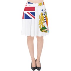 Flag Of The British Antarctic Territory Velvet High Waist Skirt by abbeyz71