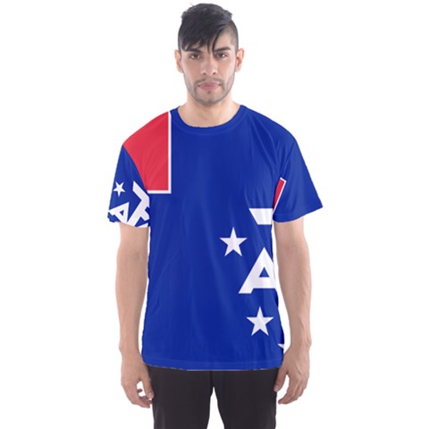 Flag Of The French Southern And Antarctic Lands Men s Sports Mesh Tee by abbeyz71