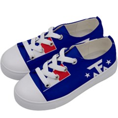 Flag Of The French Southern And Antarctic Lands Kids  Low Top Canvas Sneakers by abbeyz71