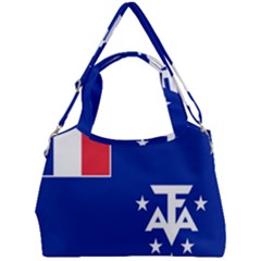 Flag Of The French Southern And Antarctic Lands Double Compartment Shoulder Bag by abbeyz71