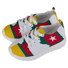 Togo Flag Map Geography Outline Kids  Lightweight Sports Shoes by Sapixe