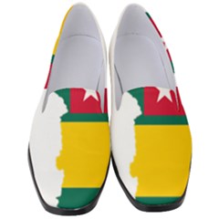 Togo Flag Map Geography Outline Women s Classic Loafer Heels by Sapixe