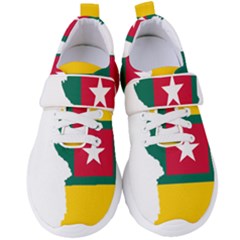 Togo Flag Map Geography Outline Women s Velcro Strap Shoes